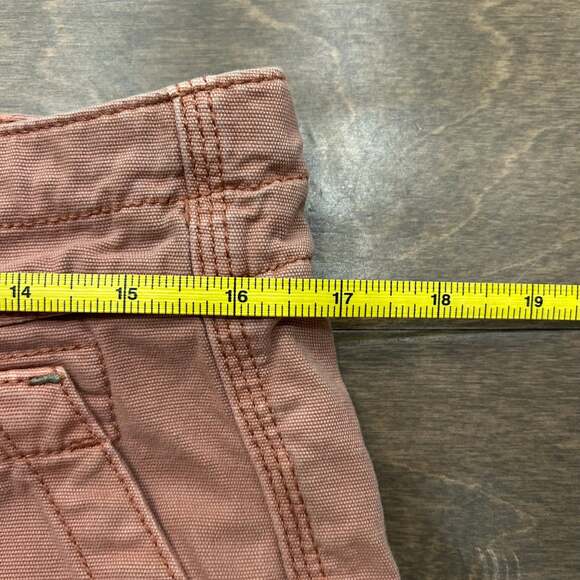 Anthropologie Pants Womens 31 Pink The Wanderer Relaxed Straight Canvas Cargo - Picture 4 of 5